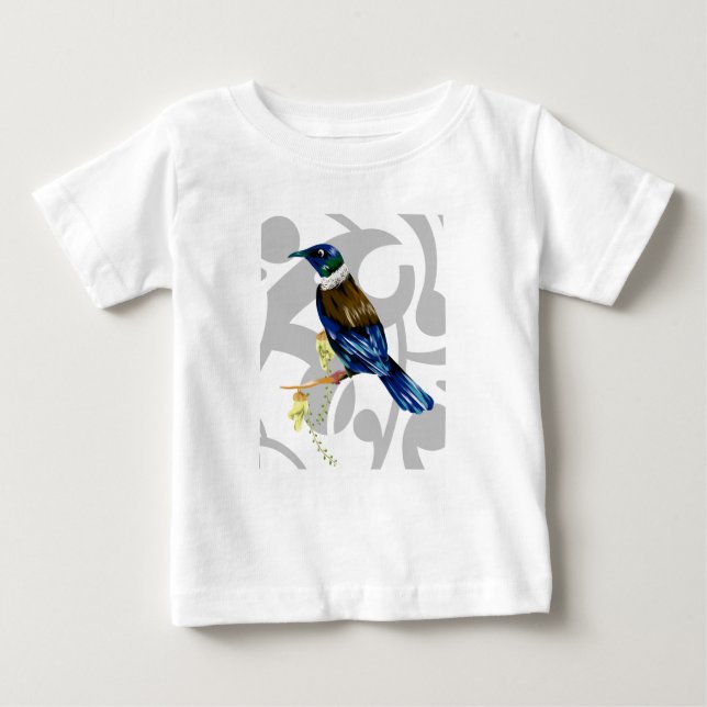 Tui New Zealand native bird T Shirt (Framsida)