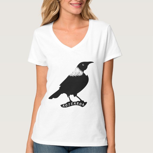Tui | Nya Zeeland Native Bird T-shirt (Framsida)