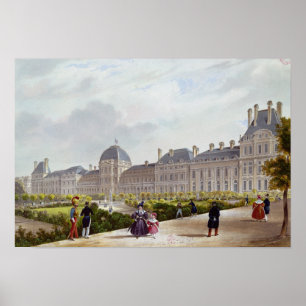 Tuilerierna under restaureringen poster