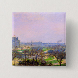 Tuileries arbeta i trädgården i Paris konst av Knapp