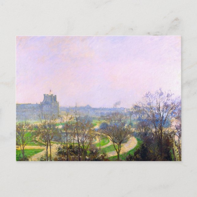 Tuileries Garden av Camille Pissarro Vykort (Framsida)