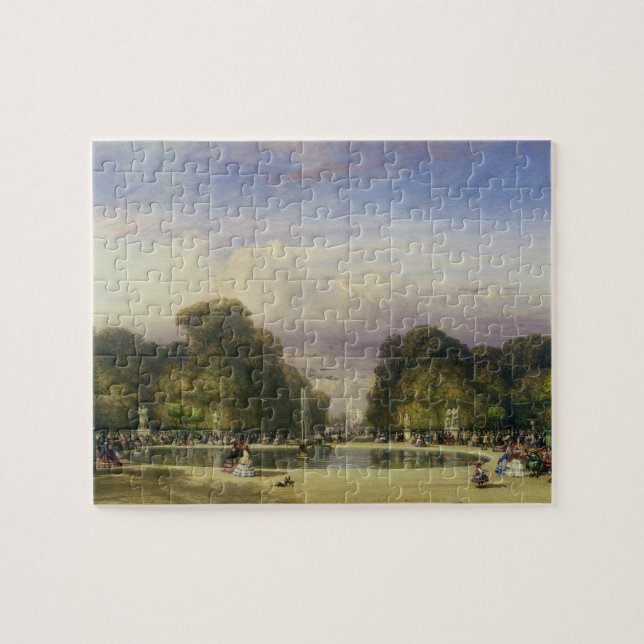 Tuileries Gardens, med Arc de Triomphe i Pussel (Horisontell)