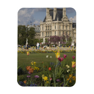 Tuileries trädgård, Louvre, Paris, Frankrike Magnet