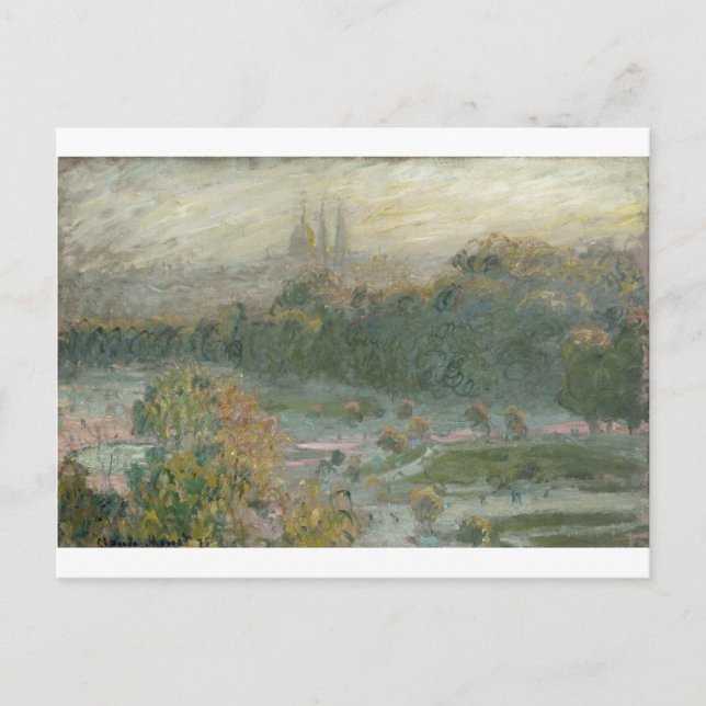 Tuileriesen. Studie (1876) Vykort (Framsida)
