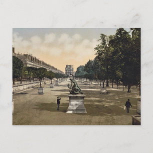 Tuileriträdgården, Paris, Frankrike Classic Photoc Vykort