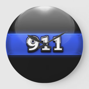 Tuin Blue Line Polisbyrå Stor Klocka