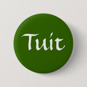 Tuit som är oliv grönt knapp