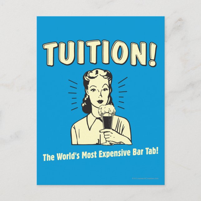 Tuition: Den dyraste fliken Pub Vykort (Framsida)