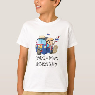 Tuk Tuk Bangkok Thailands grafiska text T Shirt