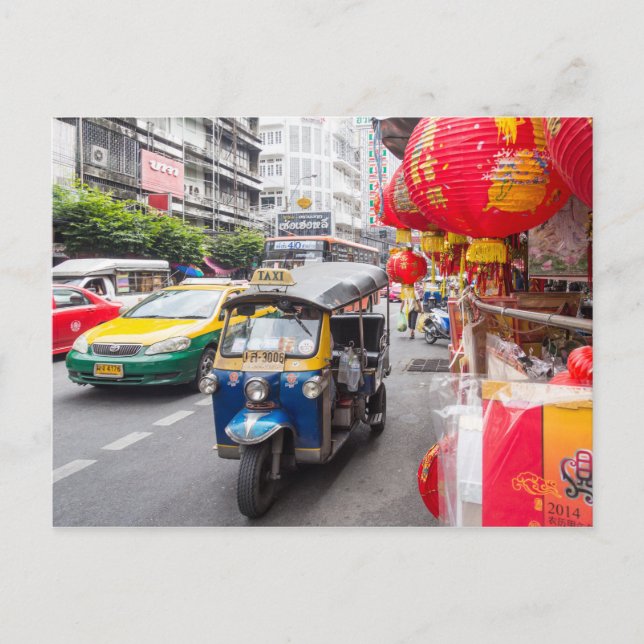Tuk tuk, Bangkok Vykort (Framsida)