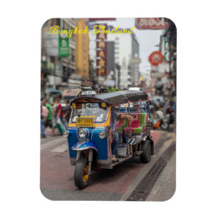 Tuk tuk på Yaowarat Road, Chinatown, Bangkok, Thai Magnet