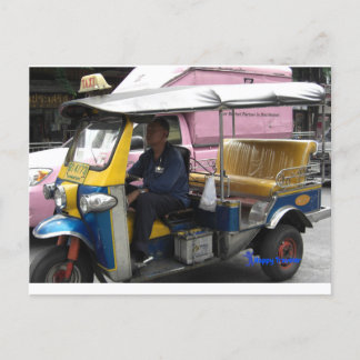 Tuk-tuk Taxi i Bangkok - Unik Taxi Vykort