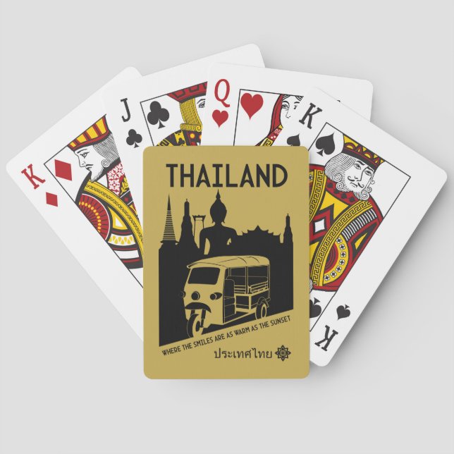 Tuk Tuk Thailand Casinokort (Baksidan)
