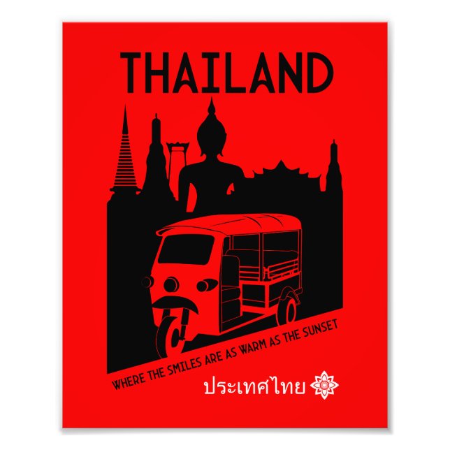 Tuk Tuk Thailand Fototryck (Framsidan)