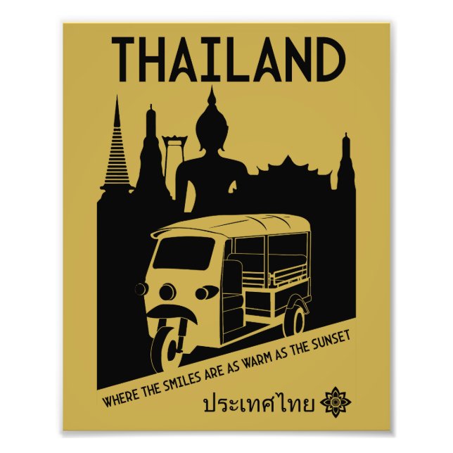 Tuk Tuk Thailand Fototryck (Framsidan)