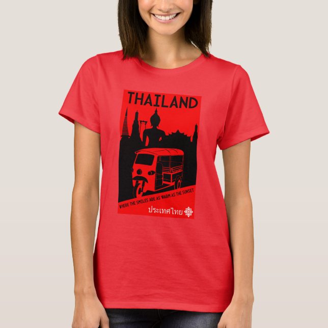 Tuk Tuk Thailand T Shirt (Framsida)
