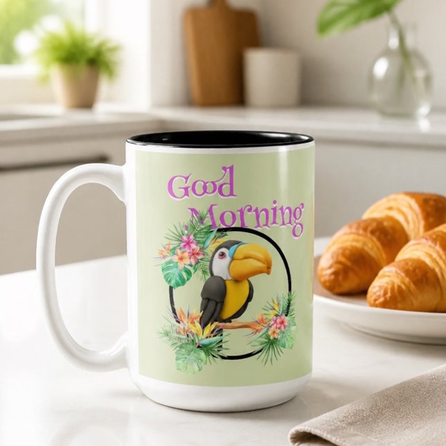 Tukan God Morgon Två-Tonad Mugg (Skapare uppladdad)