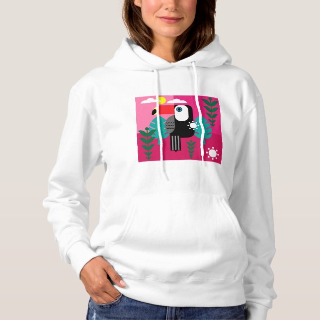 Tukan Tropisk Fågel T Shirt (Framsida)
