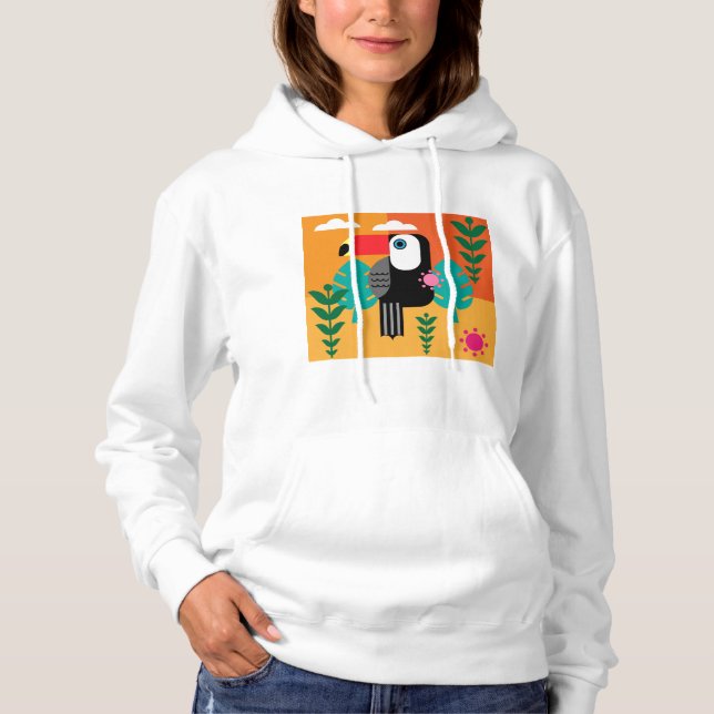Tukan Tropisk Fågel T Shirt (Framsida)