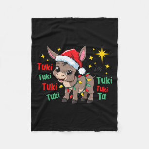 Tuki Tuki Donkey Tis Season Mexikos spanska kronor Fleecefilt