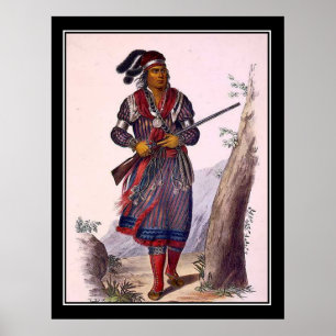 Tuko-See-Mathla Seminole Chief Vintage Affisch