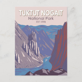 Tuktut Nogait National Park Canada Travel Vintage Vykort