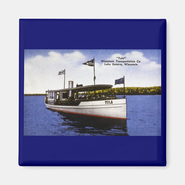 "Tula" Wisconsin Transport Co. Magnet (Framsidan)