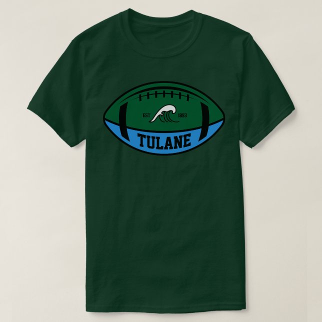 Tulane Team Färg T Shirt (Design framsida)