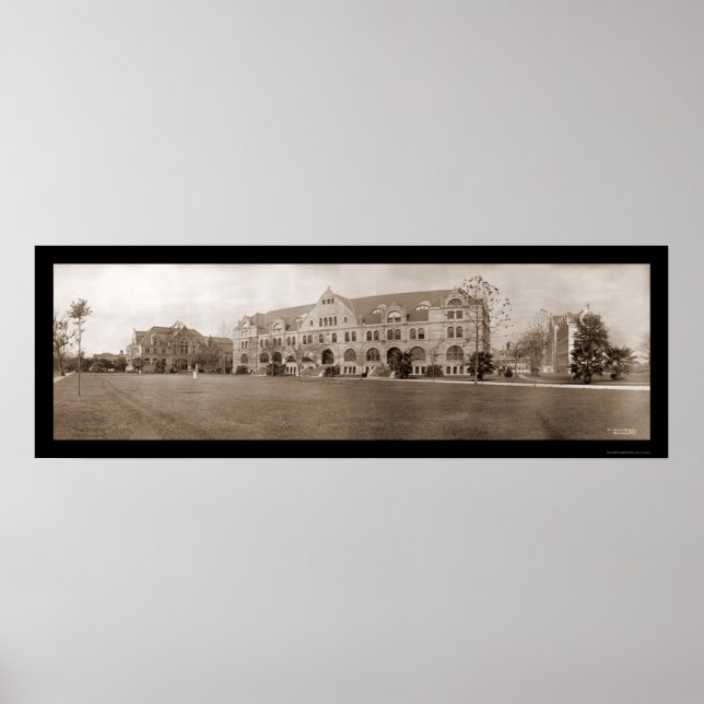 Tulane Universiteten LA Photo 1909 Poster (Framsidan)