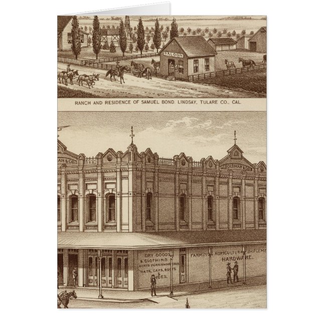 Tulare Co Bank Hälsningskort (Framsidan)