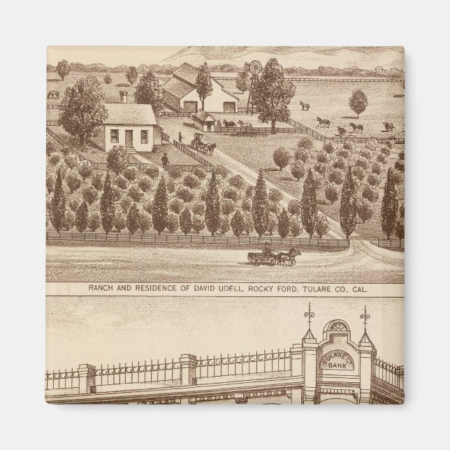 Tulare County Bank Magnet (Framsidan)