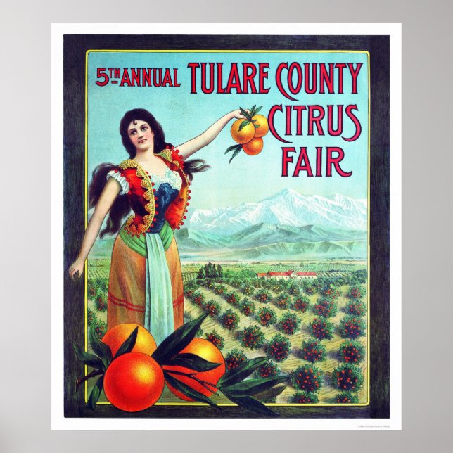 Tulare County Citrus Fair Poster (Framsidan)