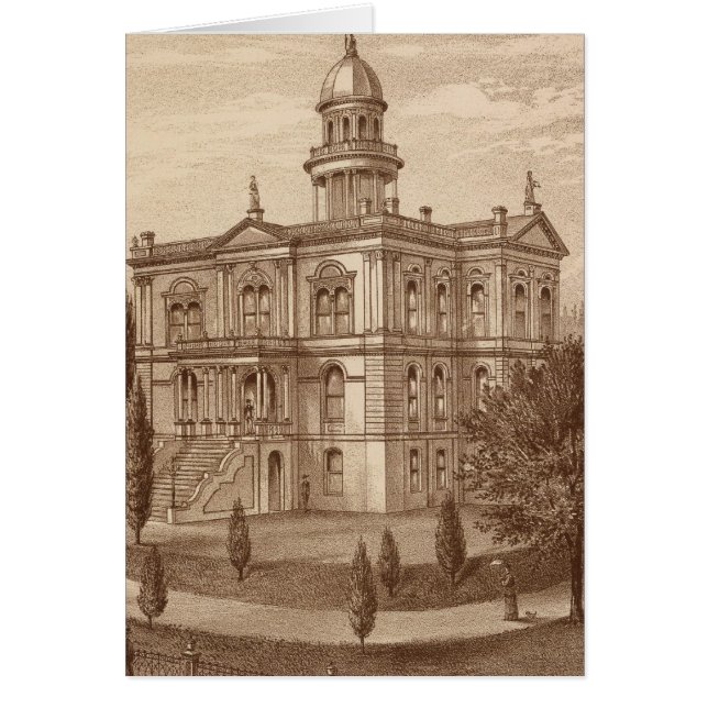 Tulare Court House Hälsningskort (Framsidan)