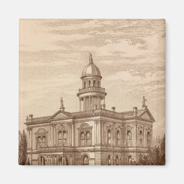 Tulare Court House Magnet (Framsidan)