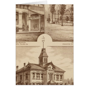 Tulare School, Kalifornien Hälsningskort