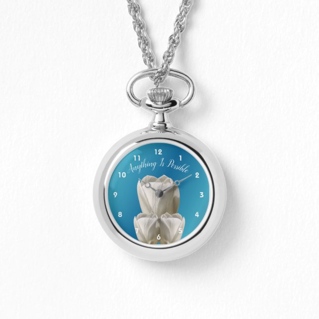 Tuliefärgar - allt är möjligt inspirerande armbandsur (Framsida)