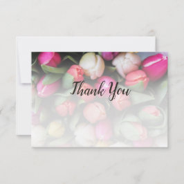 Tulip Anpassningsbar Photo - Tack - Florist Note Anteckningskort