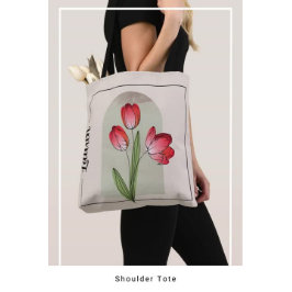 Tulip Art Crossbody-väska Axelväska