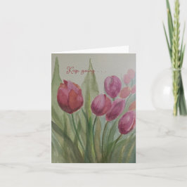 Tulip av fält-kortet kort