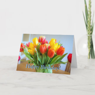 Tulip Birthday Kort