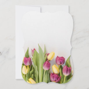 TULIP BLANK INBJUDAN CARD