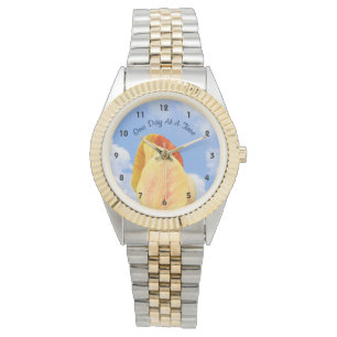 Tulip-blomma en dag vid en tidpunkt som inspirerar armbandsur