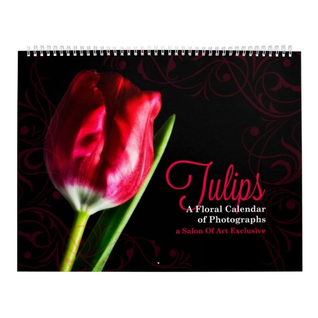 Tulip Blommigt Gardens 12 månaders kalender LARGE (Omslag)