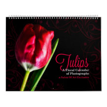Tulip Blommigt Gardens 12 månaders kalender LARGE