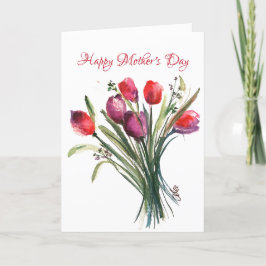 Tulip Bouquet Mors dag kort