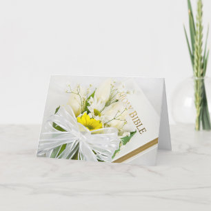 Tulip Bouquet på Bibeln Bröllop Kort