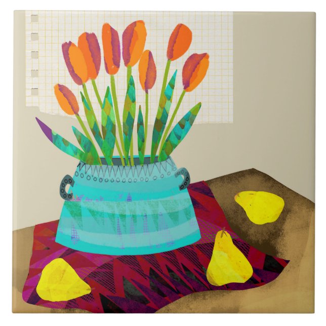 Tulip Ceramic Kitchen Tile Kakelplatta (Framsidan)