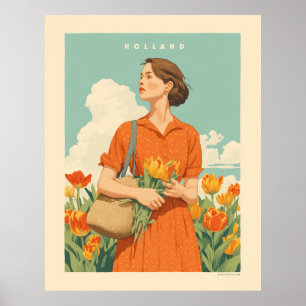 Tulip Dreams i Holland Poster