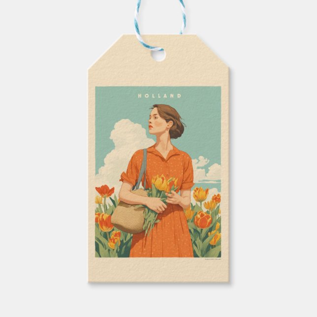 Tulip Dreams i Holland Presentetikett (Framsidan)