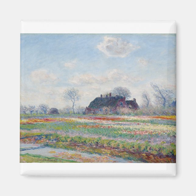 Tulip Fält i Sassenheim av Claude Monet Magnet (Framsidan)